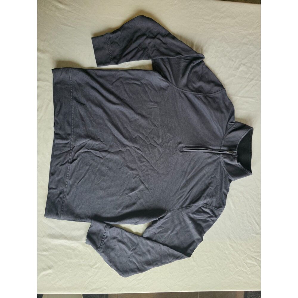 Van Heusen Flex Men's Charcoal Gray Quarter Zip Pullover Sweater - Size XXL